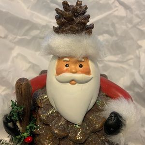 Stocking Holder - Pine Cone Santa